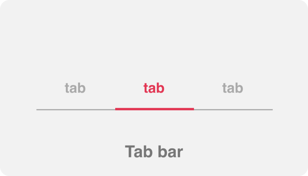 Tab bar