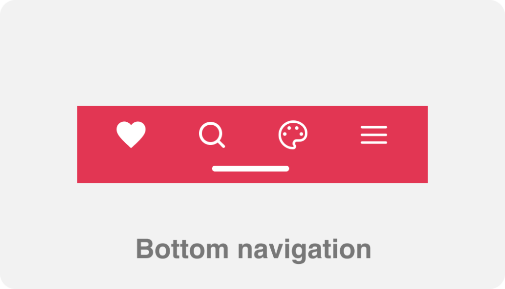 Bottom navigation