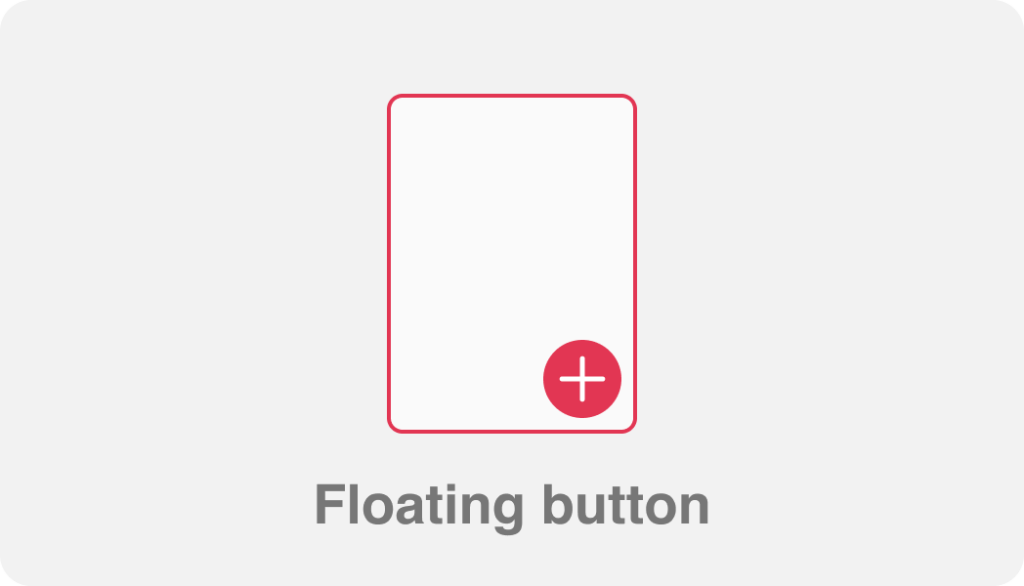 Floating button