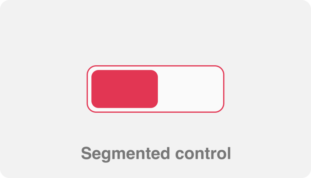 Segmented control