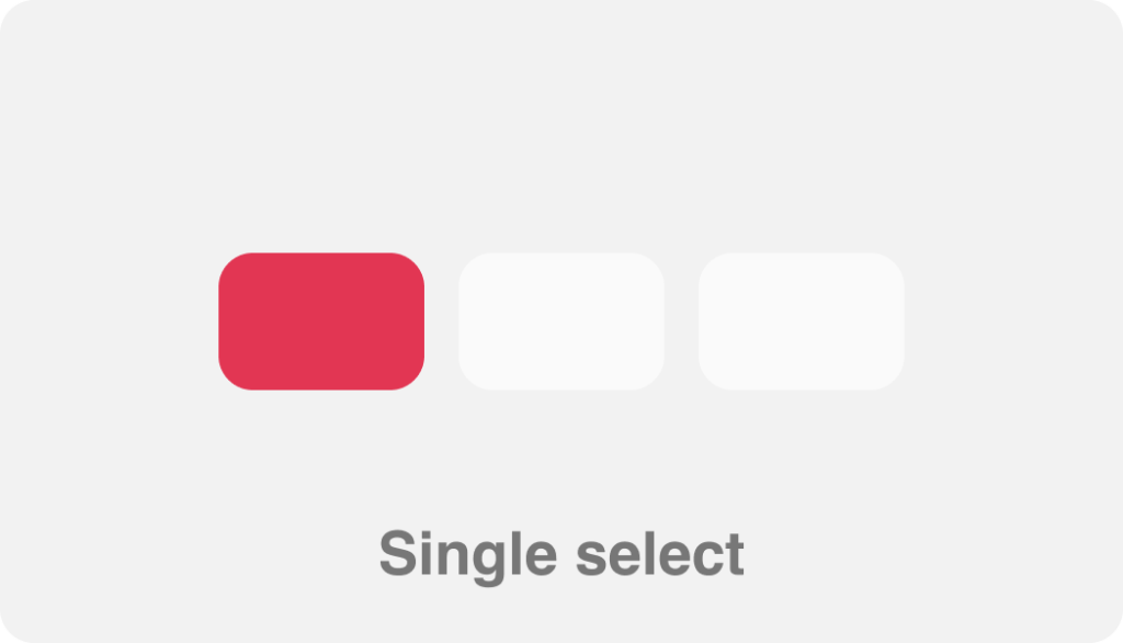 Single select